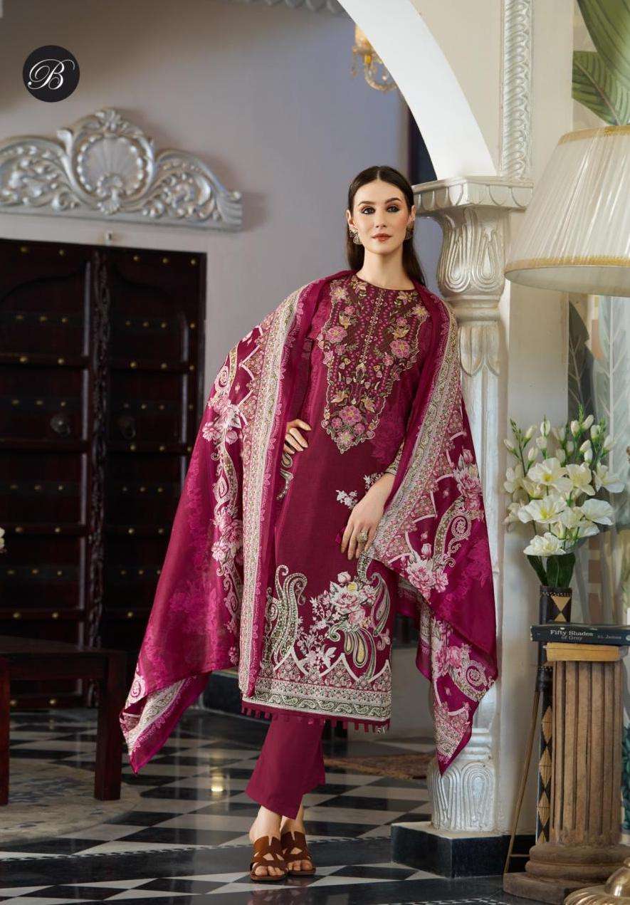 NAIRA VOL-134 SERIES 957 BY BELLIZA DESIGNER PRINTED AND WORK COTTON SUITS ARE AVAILABLE AT WHOLESALE PRICE