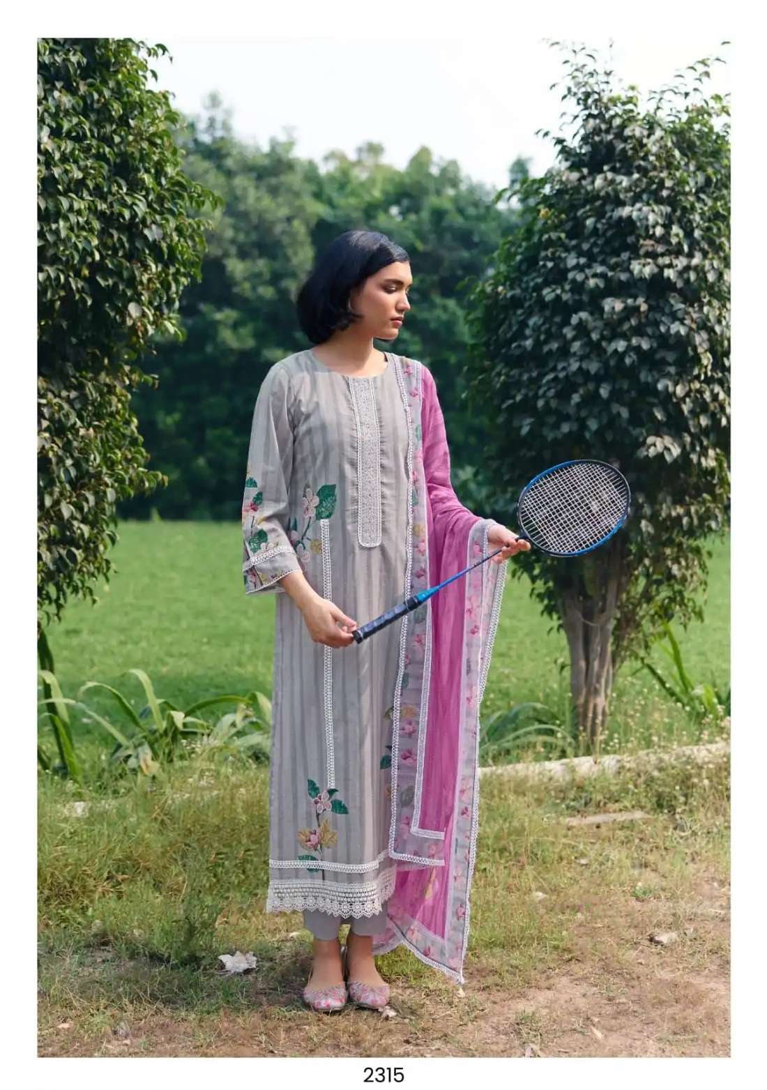 NOK JHOK SERIES 2315 TO 2318 BY KIMORA DESIGNER COTTON LAWN DIGITAL PRINTED AND RESHAM EMBROIDERY WORK SUITS ARE AVAILABLE AT WHOLESALE PRICE