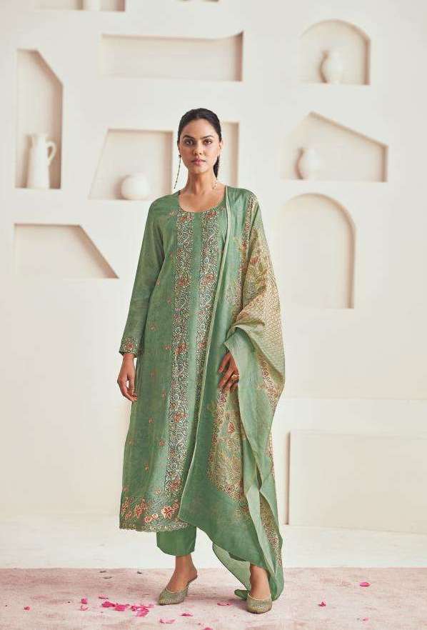 NYRA SERIES 9165 BY SIMAR DESIGNER DIGITAL PRINTED AND EMBROIDERY WORK MODAL MUSLIN SUITS ARE AVAILABLE AT WHOLESALE PRICE