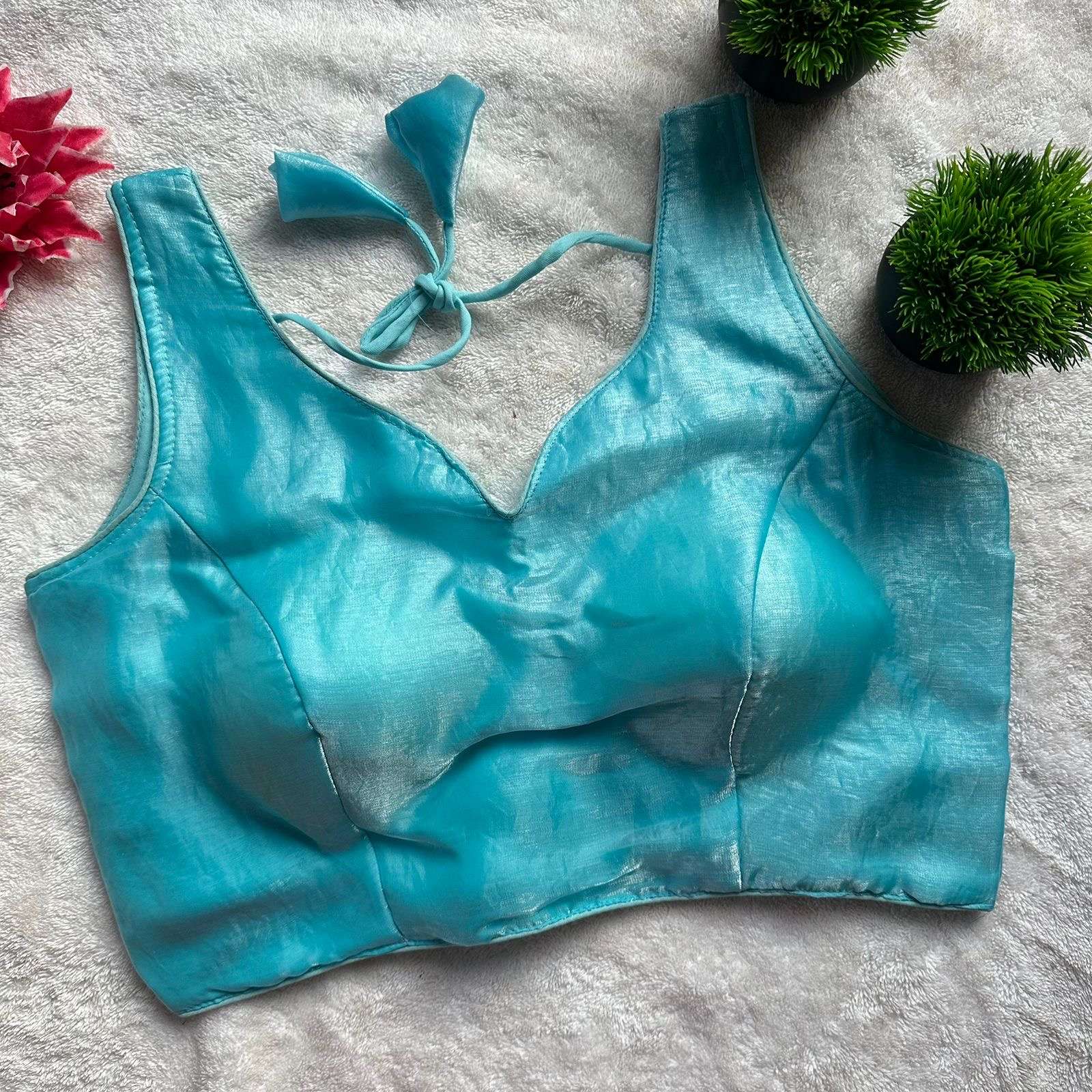 READYMADE BLOUSE SERIES 364 DESIGNER FENDY SATIN READYMADE BLOUSES ARE AVAILABLE AT WHOLESALE PRICE 