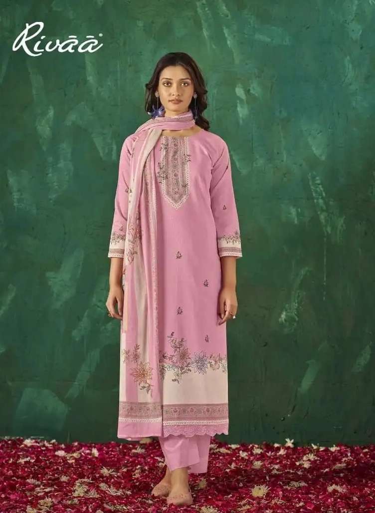 SABAA VOL-5 SERIES 4022 TO 4025 BY RIVAA DESIGNER DIGITAL PRINTED AND WORK LAWN SUITS ARE AVAILABLE AT WHOLESALE PRICE