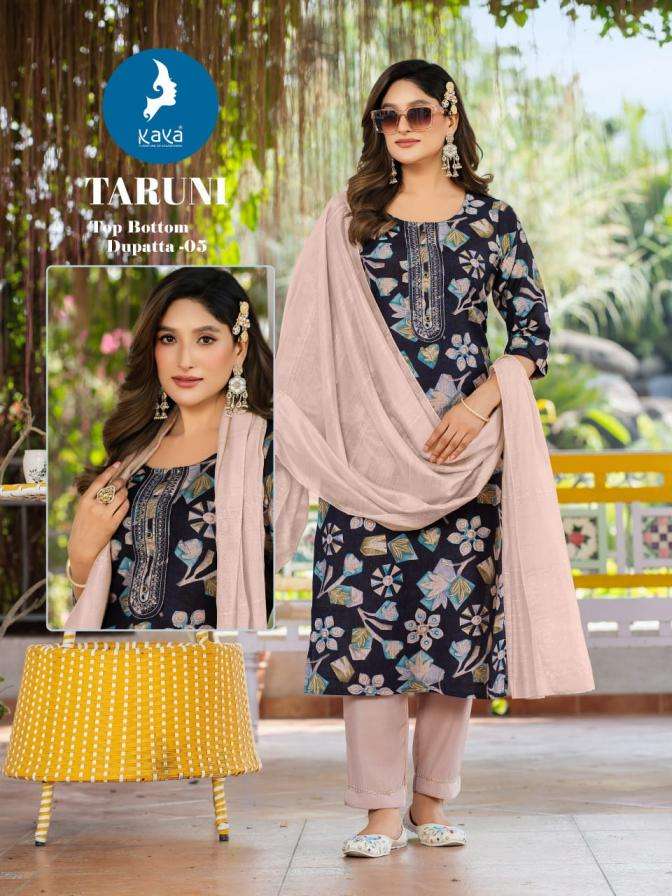 TARUNI SERIES 01 TO 06 BY KAYA DESIGNER PRINTED VATICAN KURTI WITH BOTTOM AND DUPATTA ARE AVAILABLE AT WHOLESALE PRICE