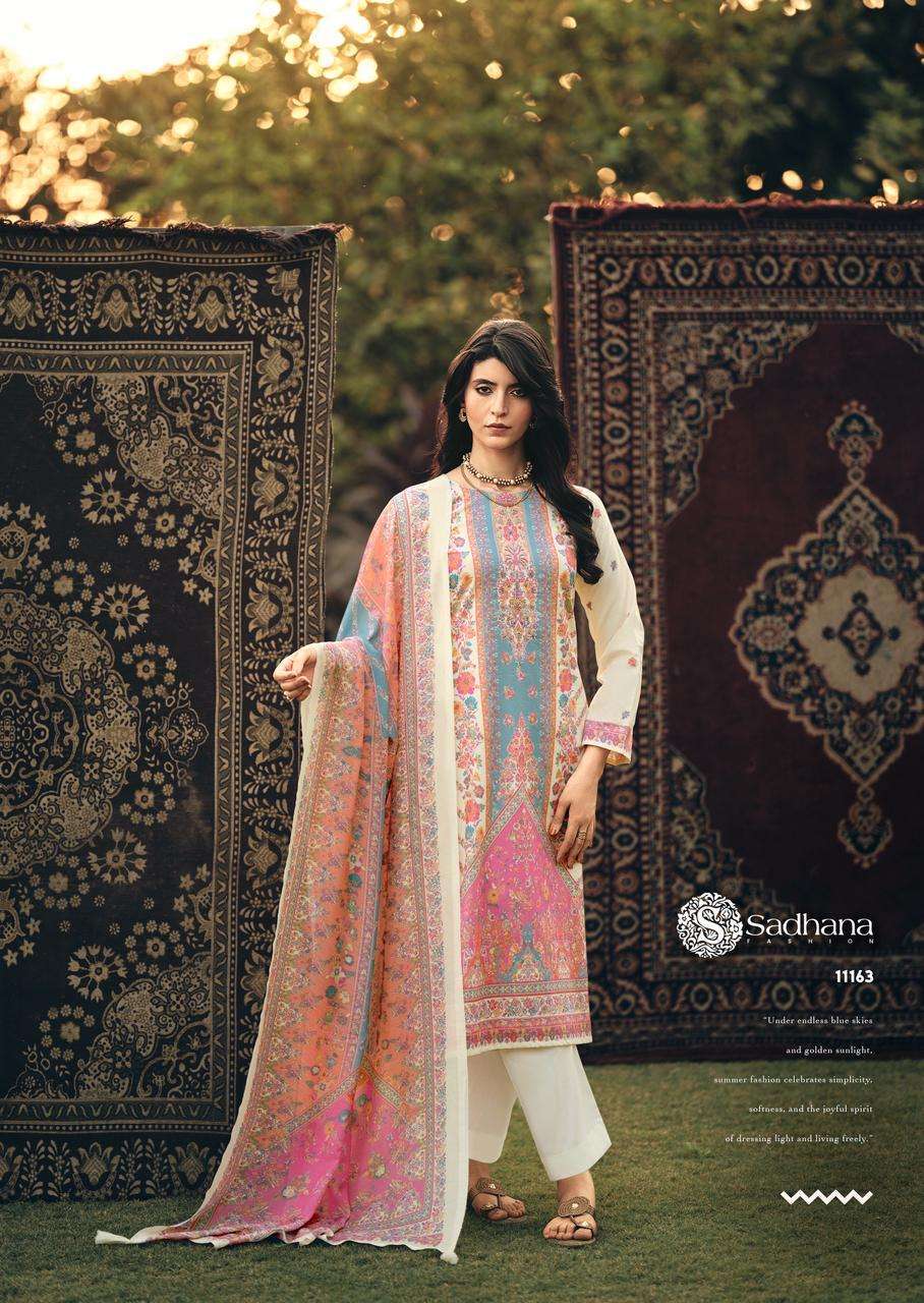 YASS SERIES 11161 TO 11166 BY SADHANA DESIGNER DIGITAL PRINTED AND KHATLI WORK COTTON SUITS ARE AVAILABLE AT WHOLESALE PRICE