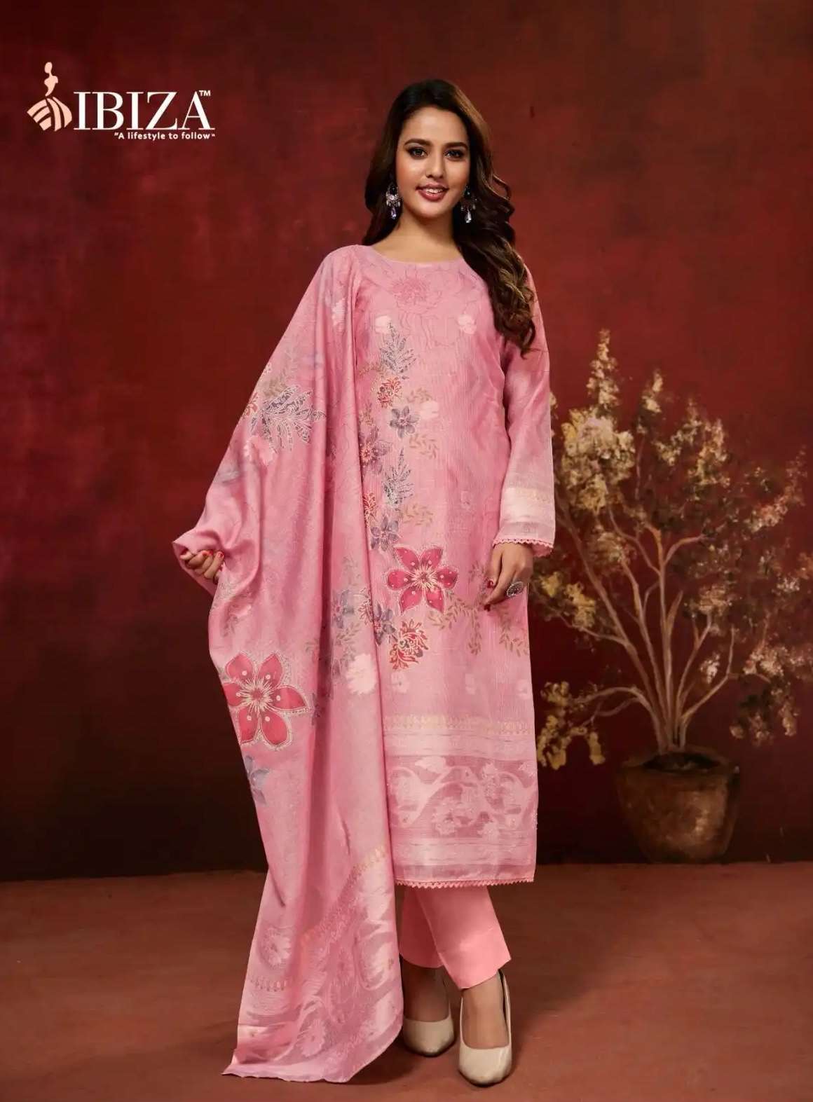 ZARQASH SERIES 15996 TO 15999 BY IBIZA DESIGNER DIGITAL PRINTED AND HAND WORK LINEN JACQUARD SUITS ARE AVAILABLE AT WHOLESALE PRICE