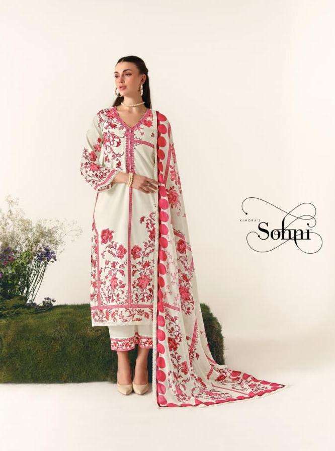 BOTANICAL SERIES 771 TO 774 BY SOHNI KIMORA DESIGNER PRINTED AND WORK COTTON LAWN SUITS ARE AVAILABLE AT WHOLESALE PRICE