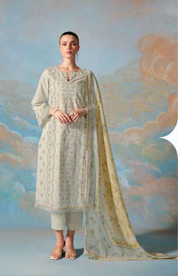 CHARM SERIES 781 TO 784 BY HEER KIMORA DESIGNER RESHAM EMBROIDERY WORK COTTON LAWN SUITS ARE AVAILABLE AT WHOLESALE PRICE