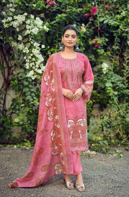 FIRDAUS VOL-2 NX SERIES 723 BY ZULFAT DESIGNER PRINTED AND EMBROIDERY WORK COTTON SUITS ARE AVAILABLE AT WHOLESALE PRICE