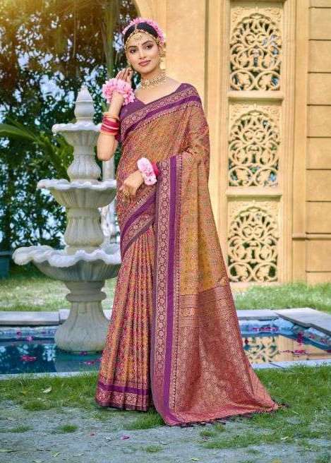 KANTHA SILK SERIES 1001 TO 1006 SAREE BY BUNAWAT DESIGNER PATOLA DESIGNE SOFT SILK SAREES ARE AVAILABLE AT WHOLESALE PRICE