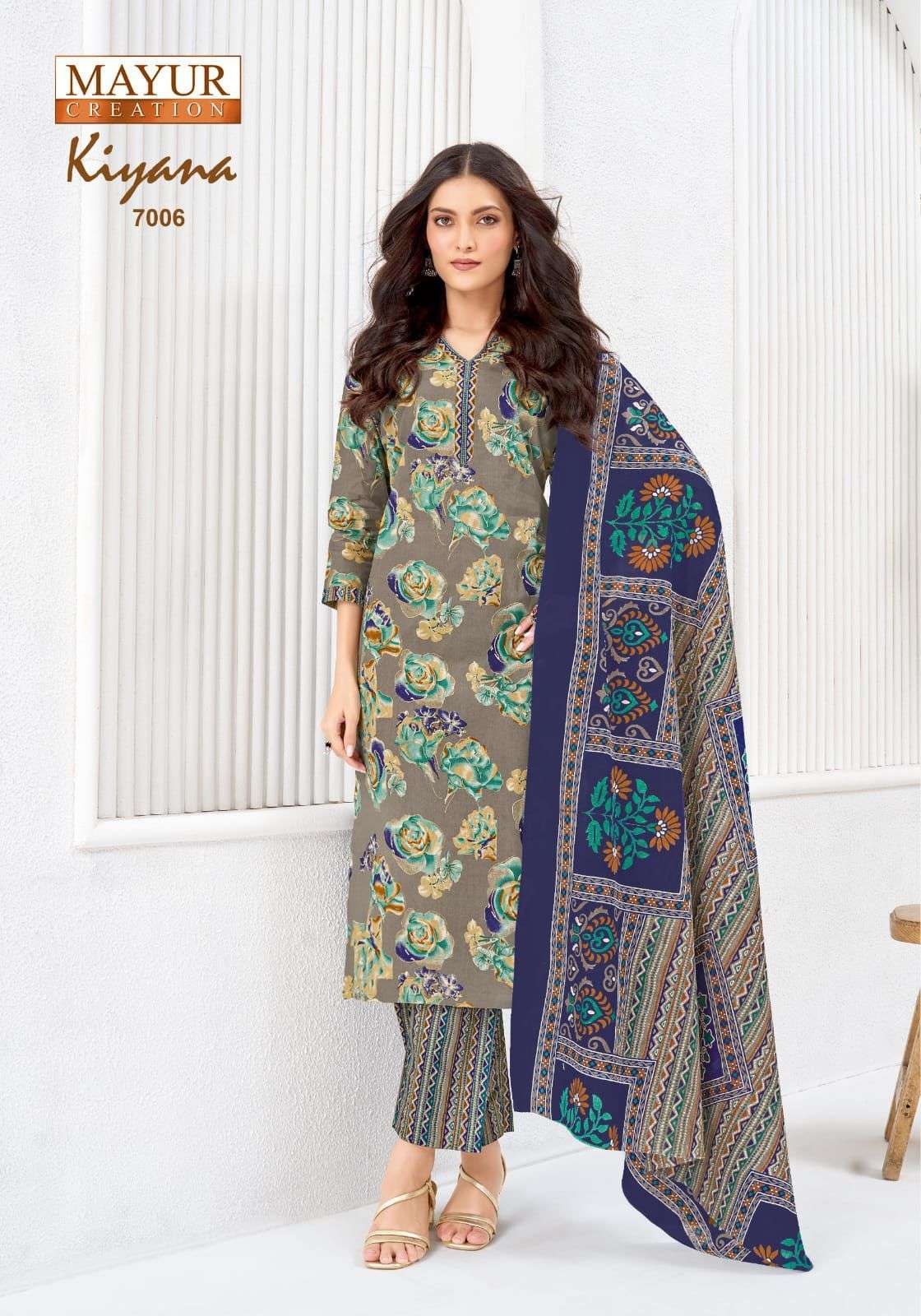 KIYANA VOL-7 SERIES 7001 TO 7010 BY MAYUR DESIGNER PRINTED COTTON SUITS ARE AVAILABLE AT WHOLESALE PRICE