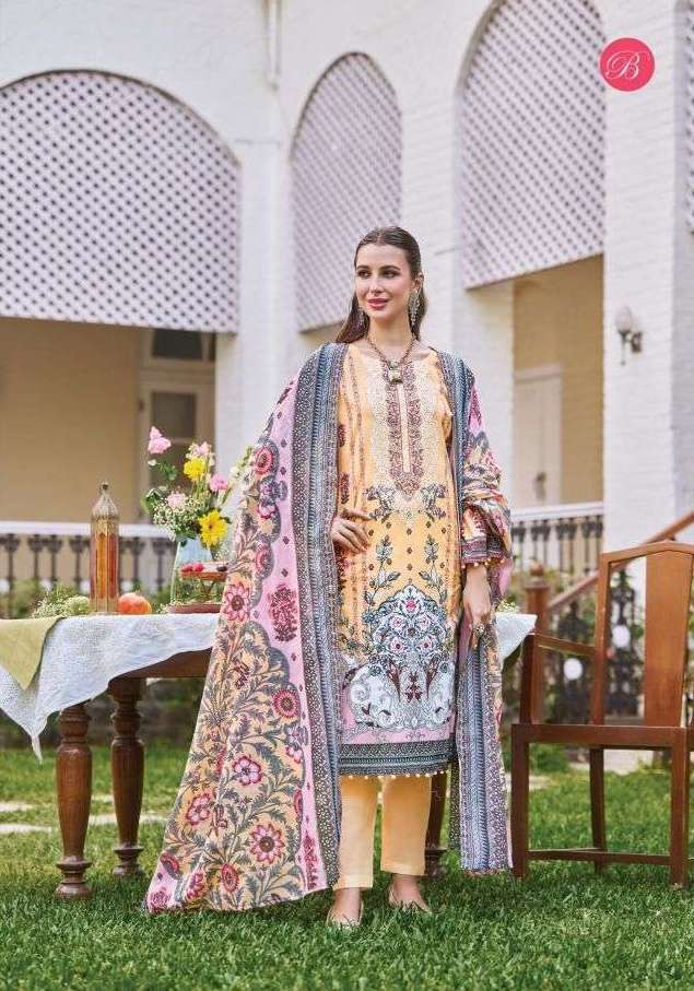 NAIRA VOL-140 SERIES 974 BY BELLIZA DESIGNER PRINTED AND WORK COTTON SUITS ARE AVAILABLE AT WHOLESALE PRICE