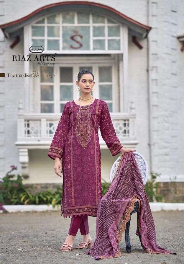 NAWAZISH VOL-2 SERIES 1001 TO 1006 BY RINAZ ARTS DESIGNER PRINTED AND EMBROIDERY WORK CAMBRIC LAWN COTTON SUITS ARE AVAILABLE AT WHOLESALE PRICE