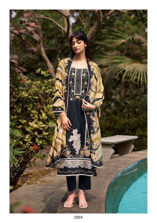 NAZRANA SERIES 2351 TO 2354 BY KIMORA DESIGNER DIGITAL PRINTED AND WORK COTTON LAWN SUITS ARE AVAILABLE AT WHOLESALE PRICE