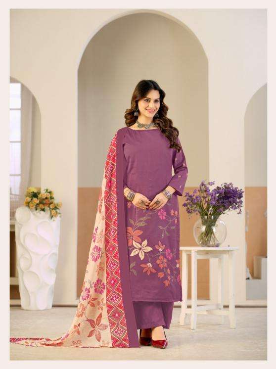 NIVISHA SERIES 1204 BY RADHIKA AZARA DESIGNER DIGITAL PRINTED AND HAND WORK JAM COTTON SUITS ARE AVAILABLE AT WHOLESALE PRICE
