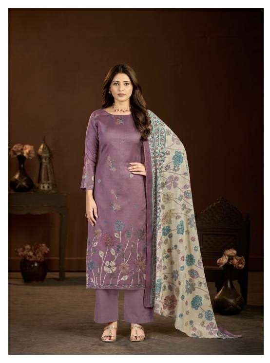 NIVISHA SERIES 1209 BY RADHIKA AZARA DESIGNER DISCHARGE PRINTED AND HAND WORK JAM COTTON SUITS ARE AVAILABLE AT WHOLESALE PRICE