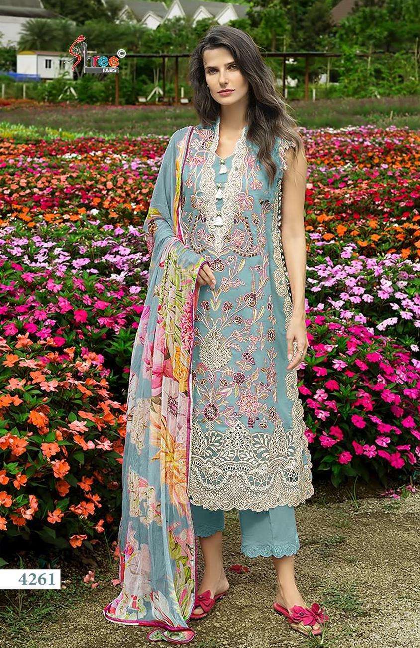 OMBRE LAWN COLLECTION 26 VOL-21 SERIES 4261 TO 4266 BY SHREE FABS DESIGNER EMBROIDERY WORK COTTON SUITS ARE AVAILABLE AT WHOLESALE PRICE