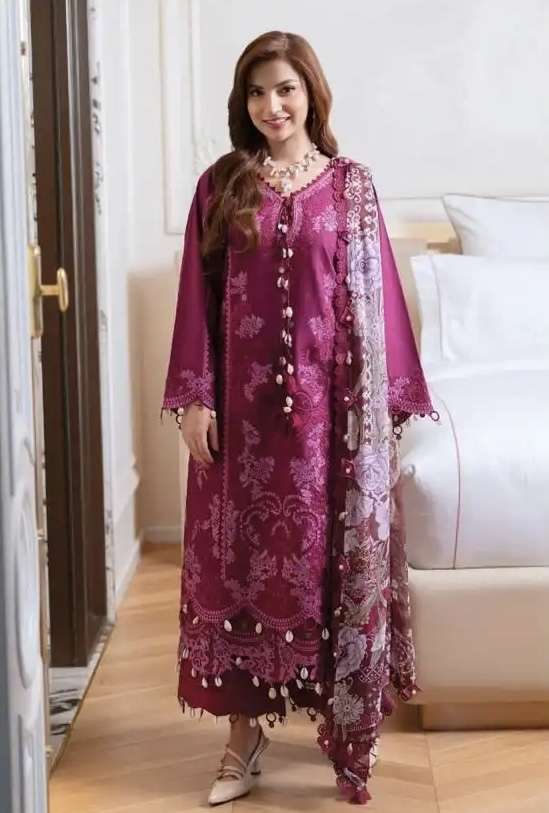 OMBRE VOL-28 SERIES 28001 TO 28004 BY SANIYA TRENDZ DESIGNER CHIKANKARI EMBROIDERY WORK PAKISTANI STYLE COTTON SUITS ARE AVAILABLE AT WHOLESALE PRICE