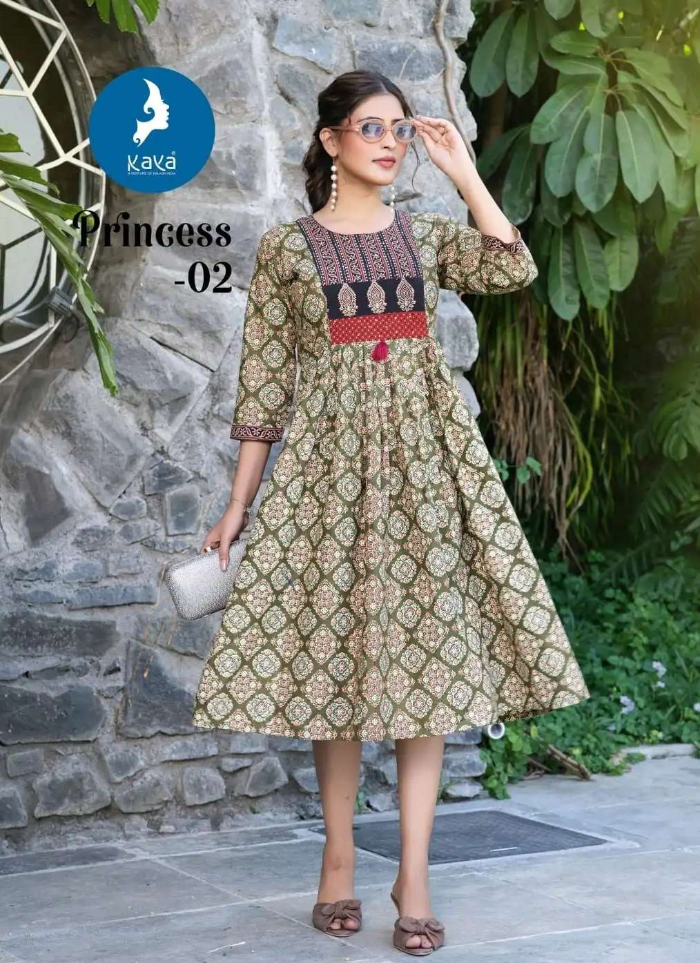 PRINCESS SERIES 01 TO 06 BY KAYA DESIGNER PRINTED COTTON KURTIS ARE AVAILABLE AT WHOLESALE PRICE