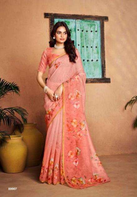 SAMYUKTA SERIES 89901 TO 89909 SAREE BY VIPUL DESIGNER COTTON SILK SAREES ARE AVAILABLE AT WHOLESALE PRICE