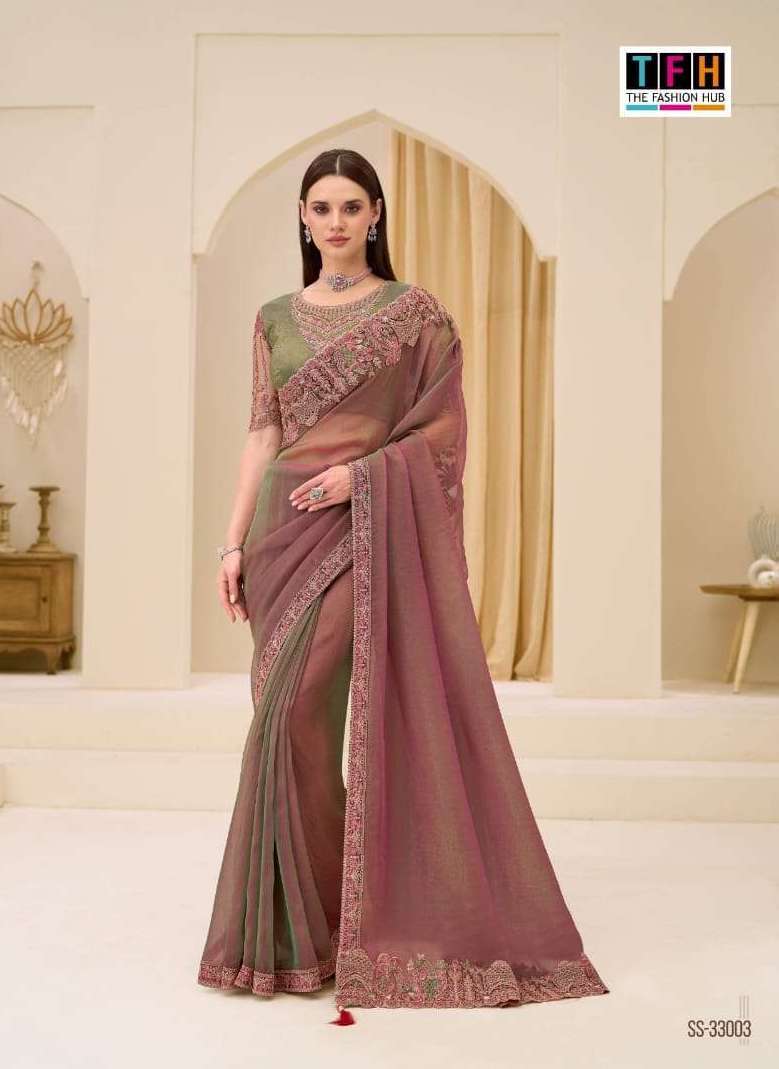 SILVER SCREEN VOL-23 SERIES 33001 TO 33018 SAREE BY TFH DESIGNER WORK SILK SAREES ARE AVAILABLE AT WHOLESALE PRICE