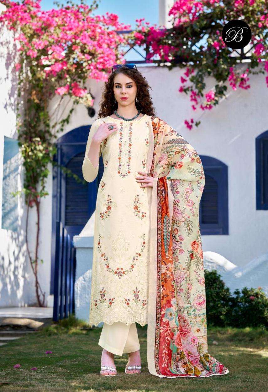 ZARQASH VOL-17 SERIES 976 BY BELLIZA DESIGNER EMBROIDERY WORK HEAVY ZAM SUITS ARE AVAILABLE AT WHOLESALE PRICE