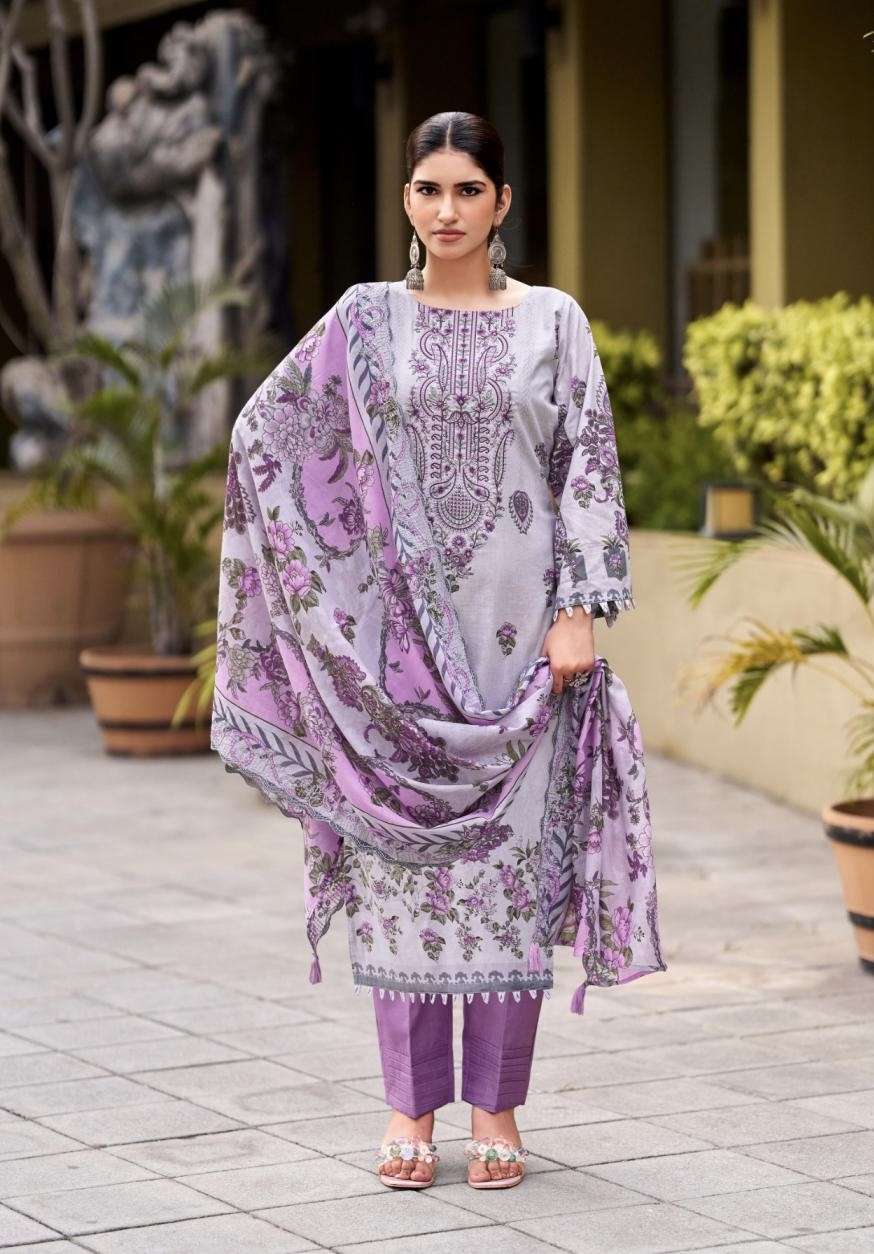 ABU SAEED VOL-2 SERIES 1001 TO 1006 BY RINAZ ARTS DESIGNER PRINTED AND EMBROIDERY WORK COTTON CAMBRIC LAWN SUITS ARE AVAILABLE AT WHOLESALE PRICE