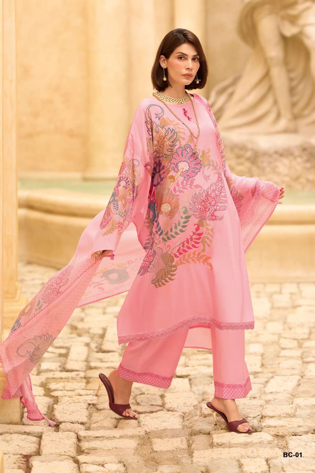BHAGHEECHA SERIES 01 TO 05 BY VARSHA DESIGNER PRINTED AND HAND WORK COTTON SUITS ARE AVAILABLE AT WHOLESALE PRICE