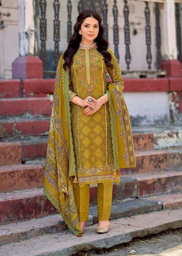 BIN SAEED VOL-20 SERIES 1001 TO 1006 BY RINAZ ARTS DESIGNER PRINTED AND EMBROIDERY WORK COTTON LAWN CAMBRIC SUITS ARE AVAILABLE AT WHOLESALE PRICE