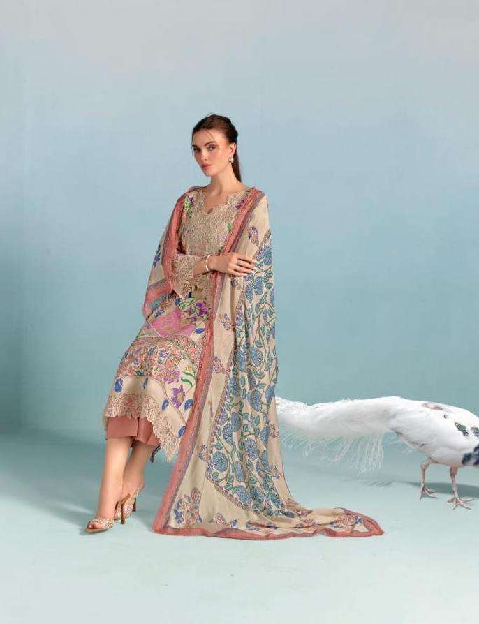 BLOCK SERIES 761 TO 764 BY SOHNI KIMORA DESIGNER PRINTED AND WORK LAWN COTTON SUITS ARE AVAILABLE AT WHOLESALE PRICE