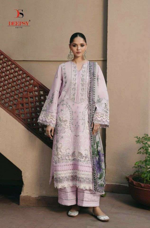 ELAF PREMIUM VOL-5 SERIES 2000 TO 2006 BY DEEPSY DESIGNER EMBROIDERY WORK COTTON SUITS ARE AVAILABLE AT WHOLESALE PRICE