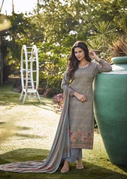 FAIZA SERIES 4775 BY SIMAR GLOSSY DESIGNER PRINTED AND WORK SATIN SUITS ARE AVAILABLE AT WHOLESALE PRICE