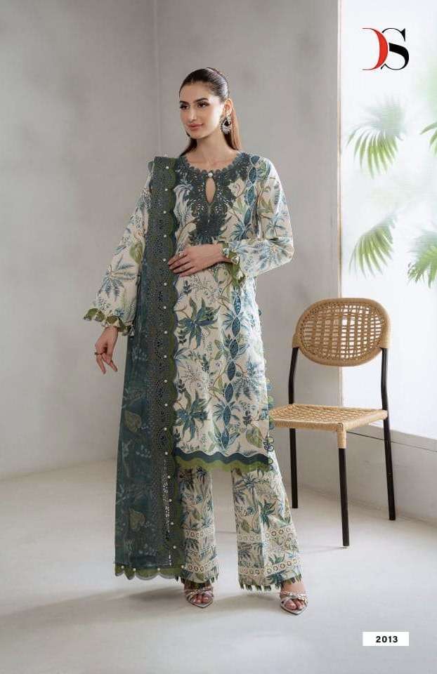 JADE BAGH SERIES 2011 TO 2018 BY DEEPSY DESIGNER EMBROIDERY WORK COTTON SUITS ARE AVAILABLE AT WHOLESALE PRICE