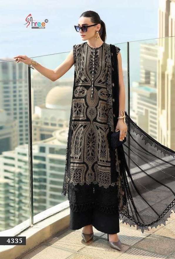 MARIYA B LUXURY LAWN COLLECTION VOL-5 SERIES 4331 TO 4336 BY SHREE FABS DESIGNER WORK COTTON SUITS ARE AVAILABLE AT WHOLESALE PRICE