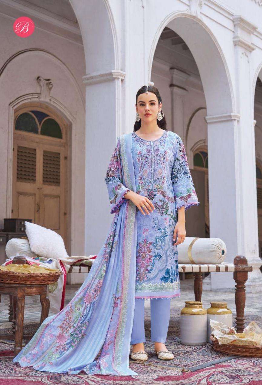 NAIRA VOL-142 SERIES 979 BY BELLIZA DESIGNER PRINTED AND WORK COTTON SUITS ARE AVAILABLE AT WHOLESALE PRICE