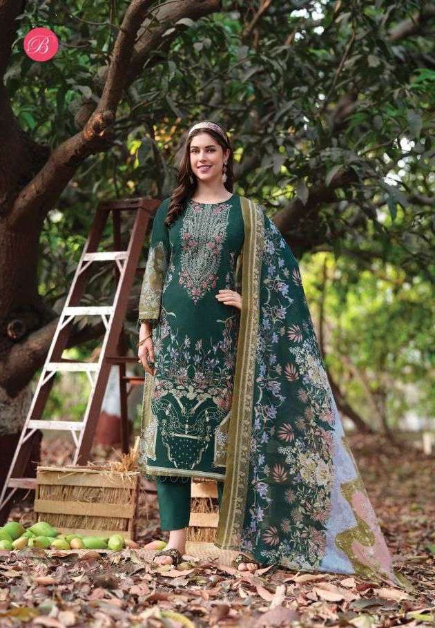 NAIRA VOL-143 SERIES 981 BY BELLIZA DESIGNER PRINTED AND WORK COTTON SUITS ARE AVAILABLE AT WHOLESALE PRICE
