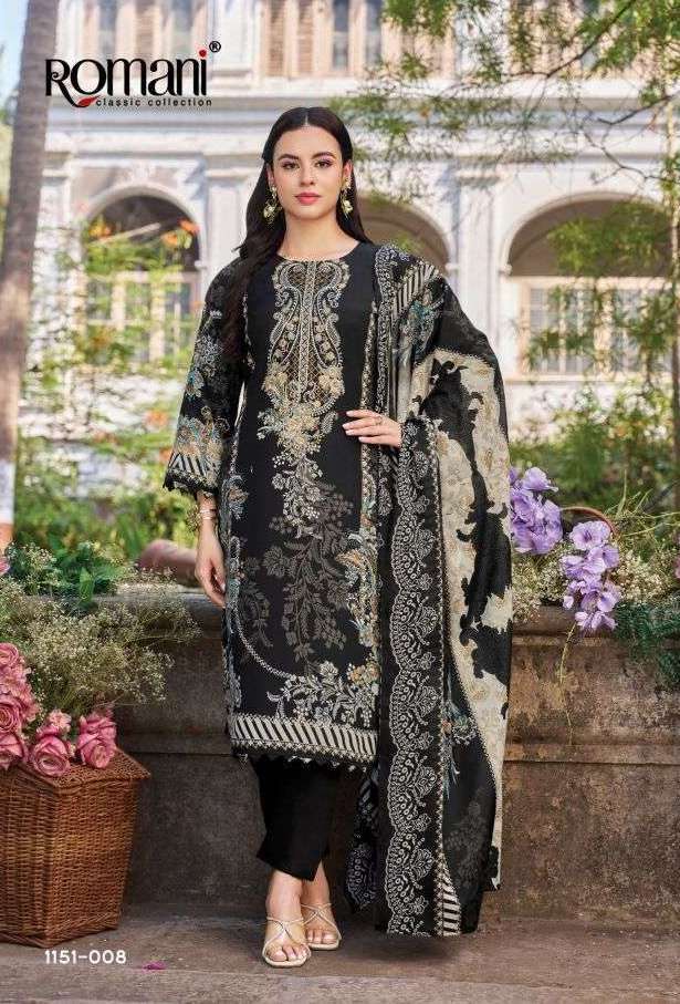 NEEDLE WONDER VOL-13 SERIES 1151 BY ROMANI DESIGNER PRINTED AND WORK SOFT COTTON SUITS ARE AVAILABLE AT WHOLESALE PRICE