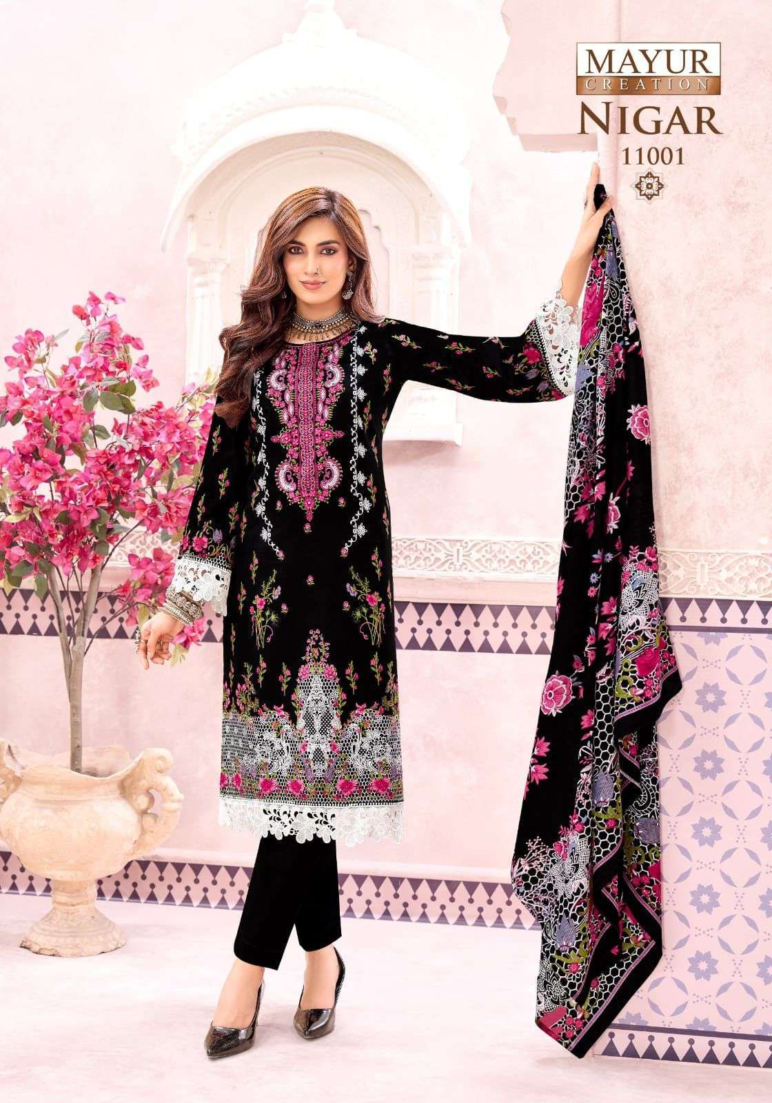 NIGAR VOL-11 SERIES 11001 TO 11008 BY MAYUR DESIGNER PRINTED COTTON SUITS ARE AVAILABLE AT WHOLESALE PRICE