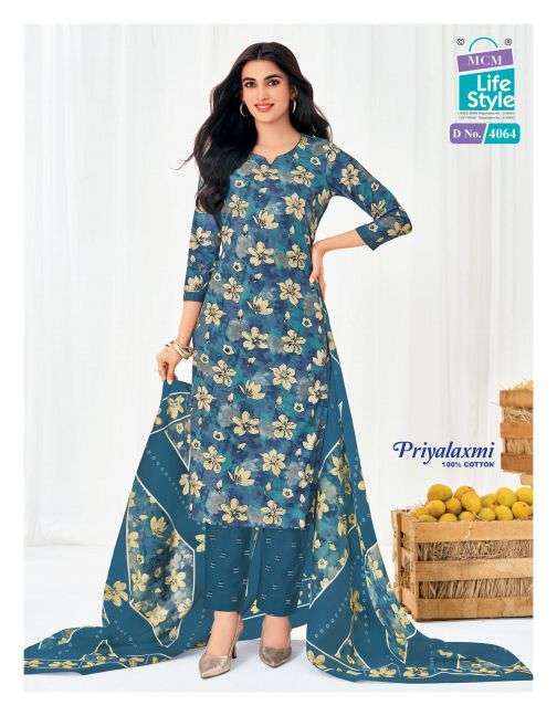 PRIYALAXMI VOL-40 SERIES 40001 TO 40020 BY MCM DESIGNER PRINTED READYMADE COTTON SUITS ARE AVAILABLE AT WHOLESALE PRICE