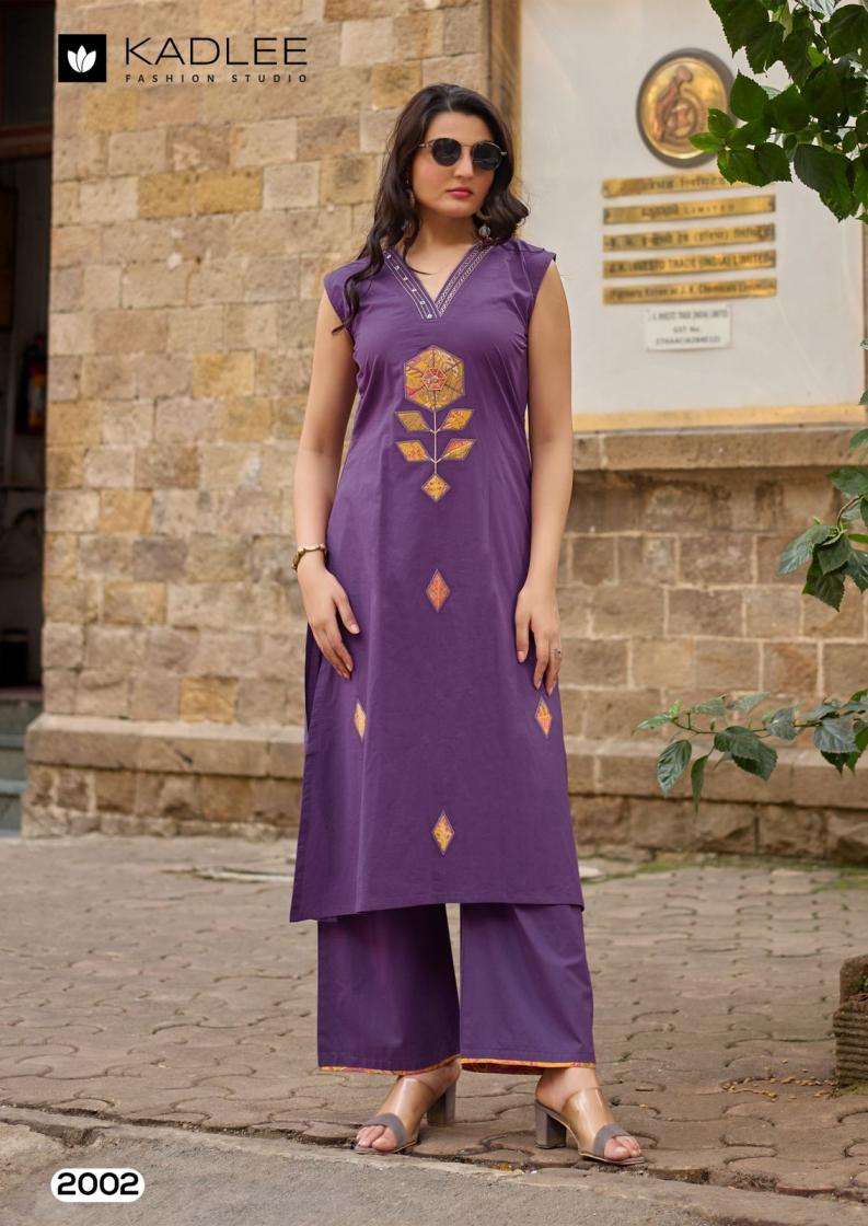 ROSE PETAL SERIES 2001 TO 2006 BY KADLEE DESIGNER THREAD AND KHATLI WORK DHABU COTTON KURTI WITH BOTTOM ARE AVAILABLE AT WHOLESALE PRICE