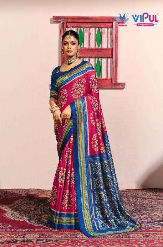 SENTOSA SILK VOL-13 SERIES 94257 SAREE BY VIPUL DESIGNER SOFT SILK SAREES ARE AVAILABLE AT WHOLESALE PRICE