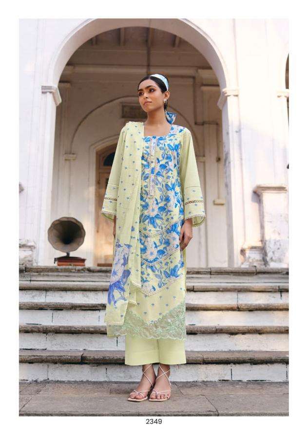 SITAAREE SERIES 2347 TO 2359 BYI KIMORA DESIGNER PRINTED AND WORK COTTON LAWN SUITS ARE AVAILABLE AT WHOLESALE PRICE