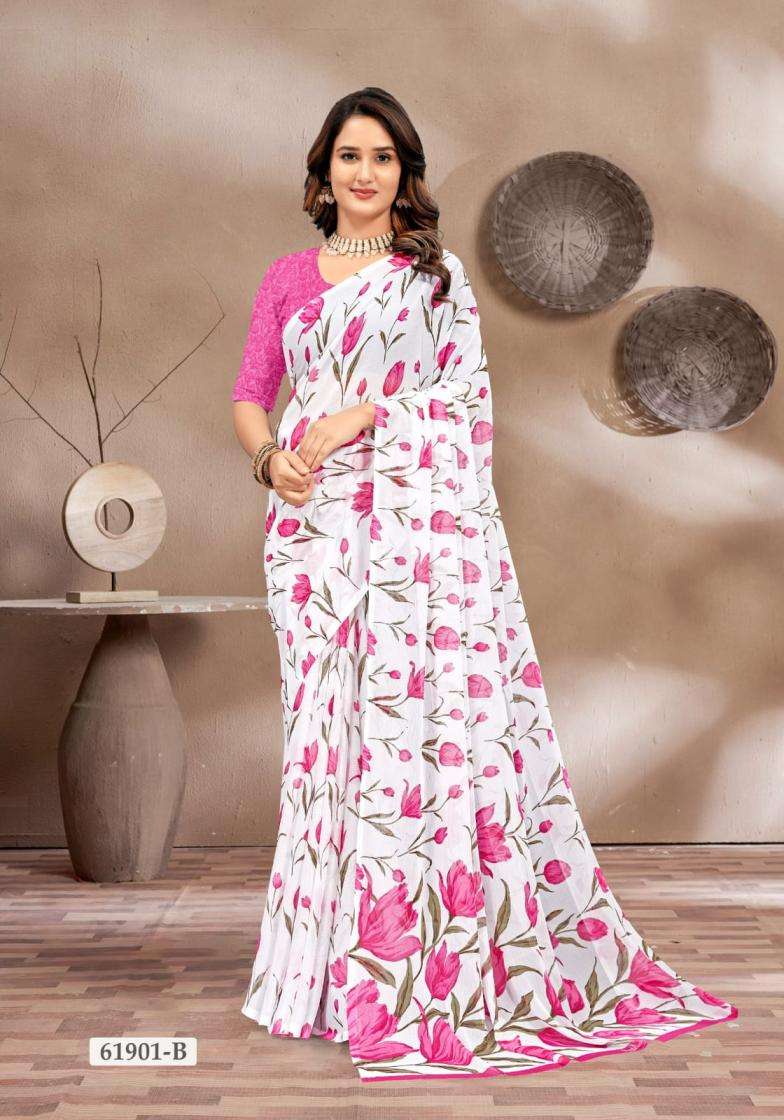 STAR CHIFFON VOL-233 SERIES 61901 TO 61903 SAREE BY RUCHI DESIGNER PRINTED CHIFFONE SAREES ARE AVAILABLE AT WHOLESALE PRICE