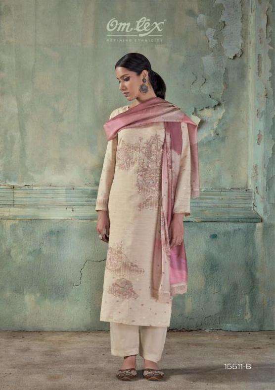 ZARINA SERIES 15511 BY OMTEX DESIGNER LINEN JACQUARD SUITS ARE AVAILABLE AT WHOLESALE PRICE
