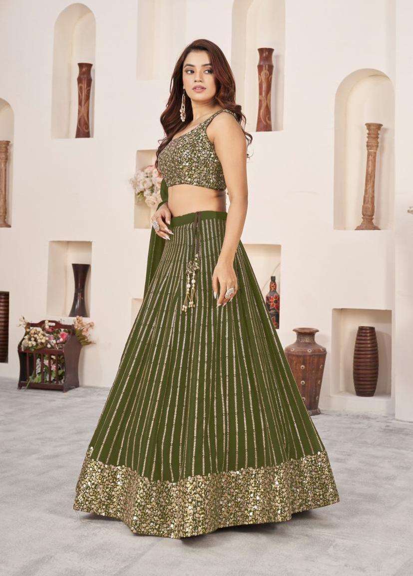 ANCHAL VOL-3 BY ZEEL DESIGNER FANCY WORK GEORGETTE LEHENGA ARE AVAILABLE AT WHOLESALE PRICE