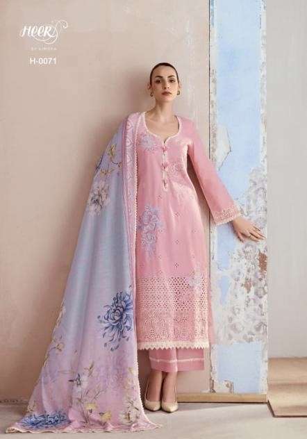 CRIMSON SERIES 0071 TO 0076 BY HEER KIMORA DESIGNER EMBROIDERY WORK LAWN COTTON SUITS ARE AVAILABLE AT WHOLESALE PRICE 