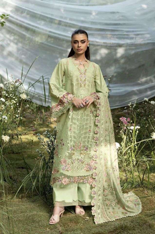 ELAF PREMIUM VOL-7 SERIES 3001 TO 3006 BY DEEPSY DESIGNER EMBROIDERY WORK COTTON SUITS ARE AVAILABLE AT WHOLESALE PRICE