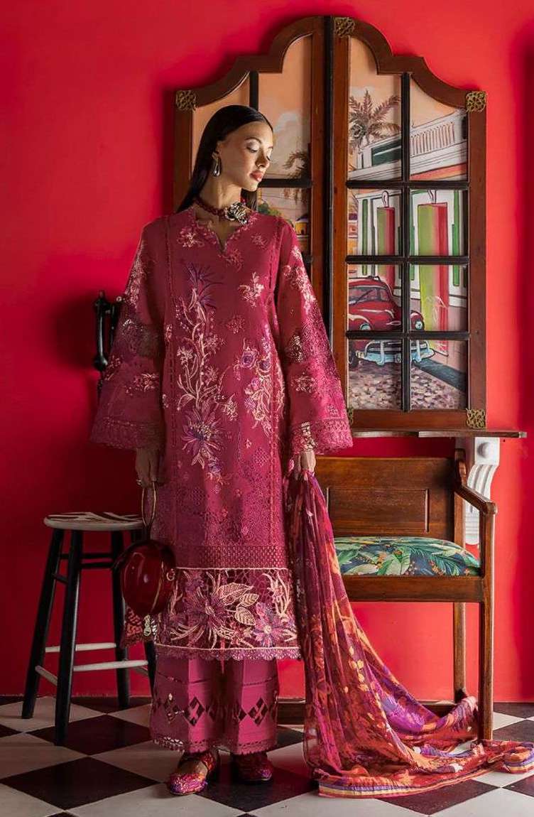 ESMEL LUXURY LAWN SERIES 1661 TO 1668 BY DEEPSY DESIGNER EMBROIDERY WORK COTTON SUITS ARE AVAILABLE AT WHOLESALE PRICE