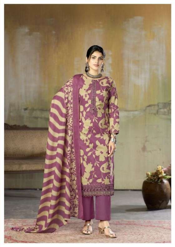 FITOOR SERIES 1198 BY RADHIKA AZARA DESIGNER PRINTED AND SELF EMBROIDERY WORK LAWN COTTON SUITS ARE AVAILABLE AT WHOLESALE PRICE 