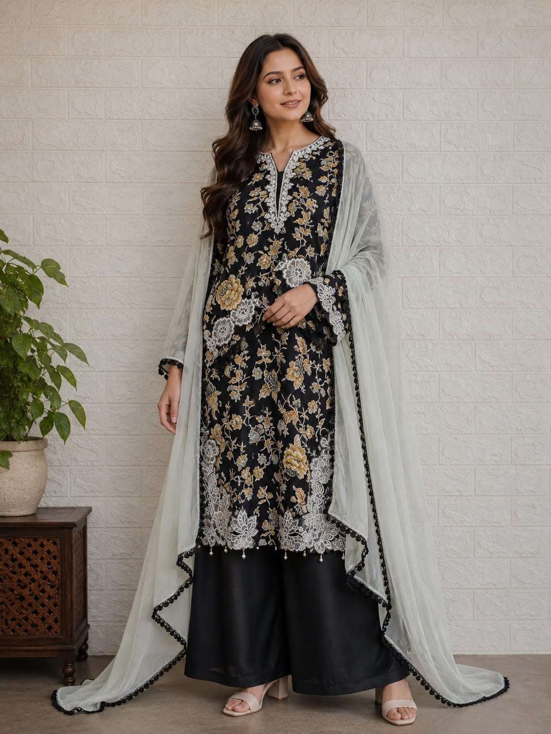 GULL AHMAD VOL-2 SERIES 7202 TO 7203 BY SANIYA TRENDZ DESIGNER PRINTED AND WORK RAYON READYMADE SUITS ARE AVAILABLE AT WHOLESALE PRICE 