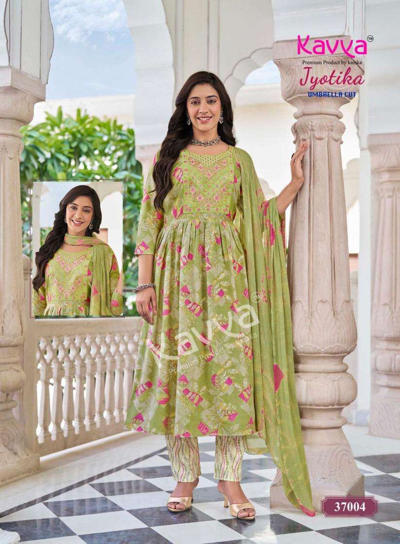 JYOTIKA VOL-37 SERIES 37001 TO 37010 BY KAVYA DESIGNER PRINTED CAPSULE KURTI WITH BOTTOM AND DUPATTA ARE AVAILABLE AT WHOLESALE PRICE
