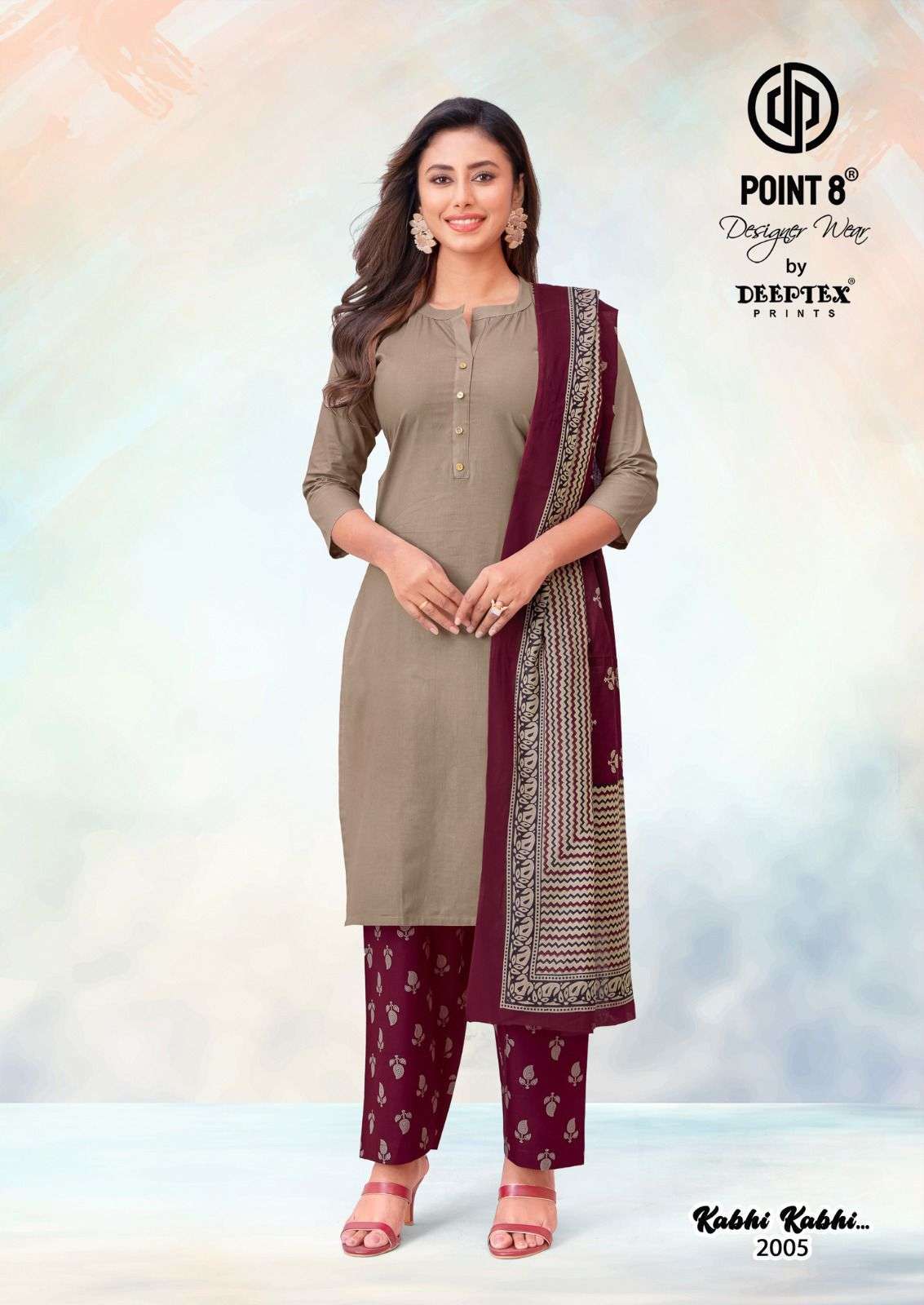 KABHI KABHI VOL-2 SERIES 2001 TO 2008 BY POINT 8 DEEPTEX DESIGNER CASUAL WEAR COTTON READYMADE SUITS ARE AVAILABLE AT WHOLESALE PRICE